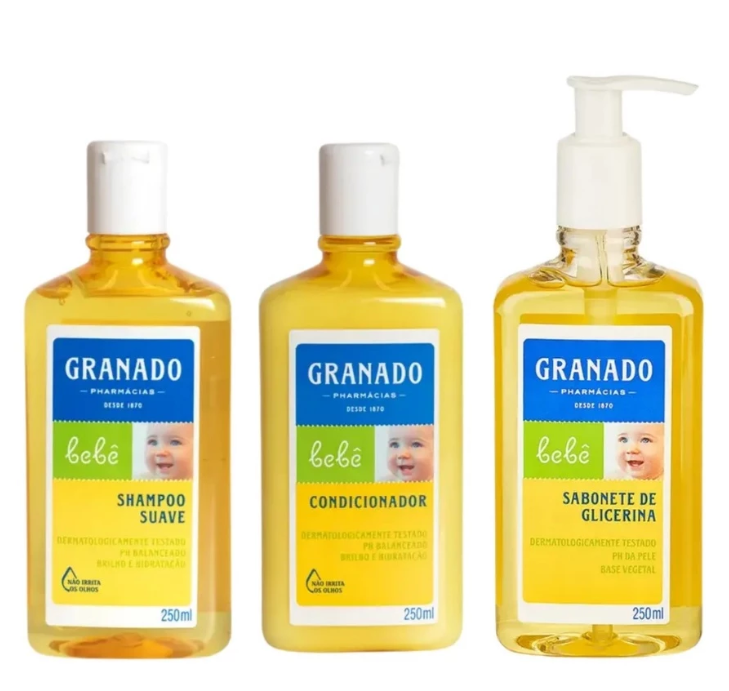 Kit Bebê Hora do Banho Granado Tradicional: Cuidado Completo, Cheiro de Neném e Excelente Custo-Benefício